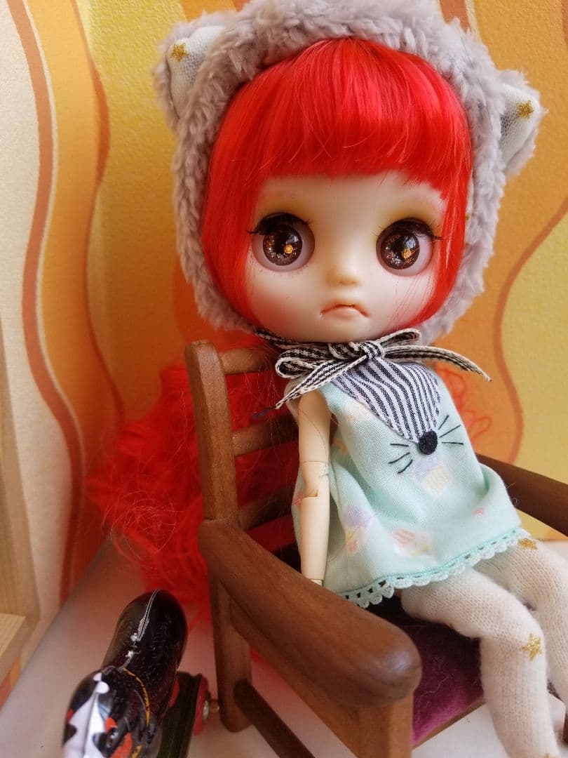 ☆ カスタムドール ☆ ふわふわ赤毛ちゃん ☆ ミディ ブライス ☆icy