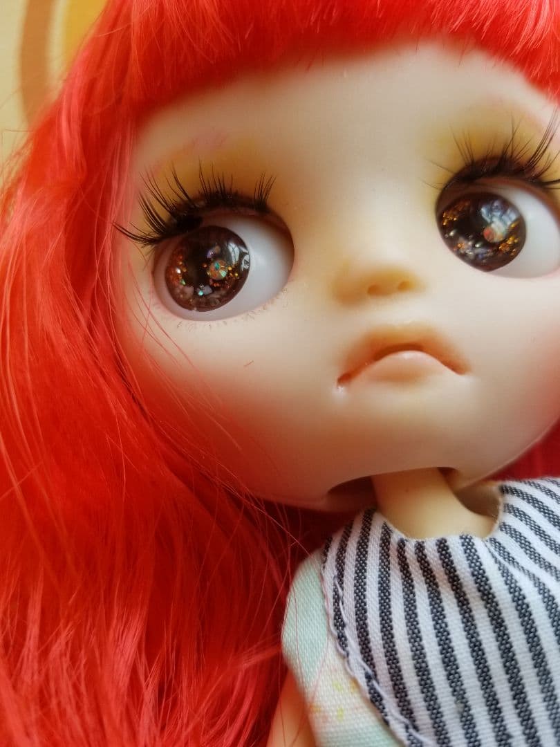 ☆ カスタムドール ☆ ふわふわ赤毛ちゃん ☆ ミディ ブライス ☆icy