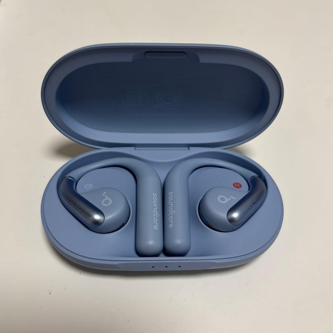 Anker Soundcore AeroFit グレイッシュブルー