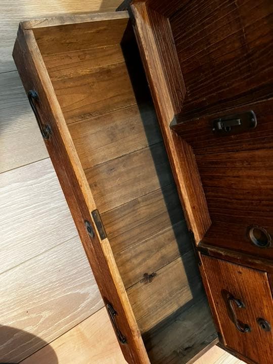 箪笥 小ぶり 古道具 昭和レトロ アンティーク ビンテージ 当時物