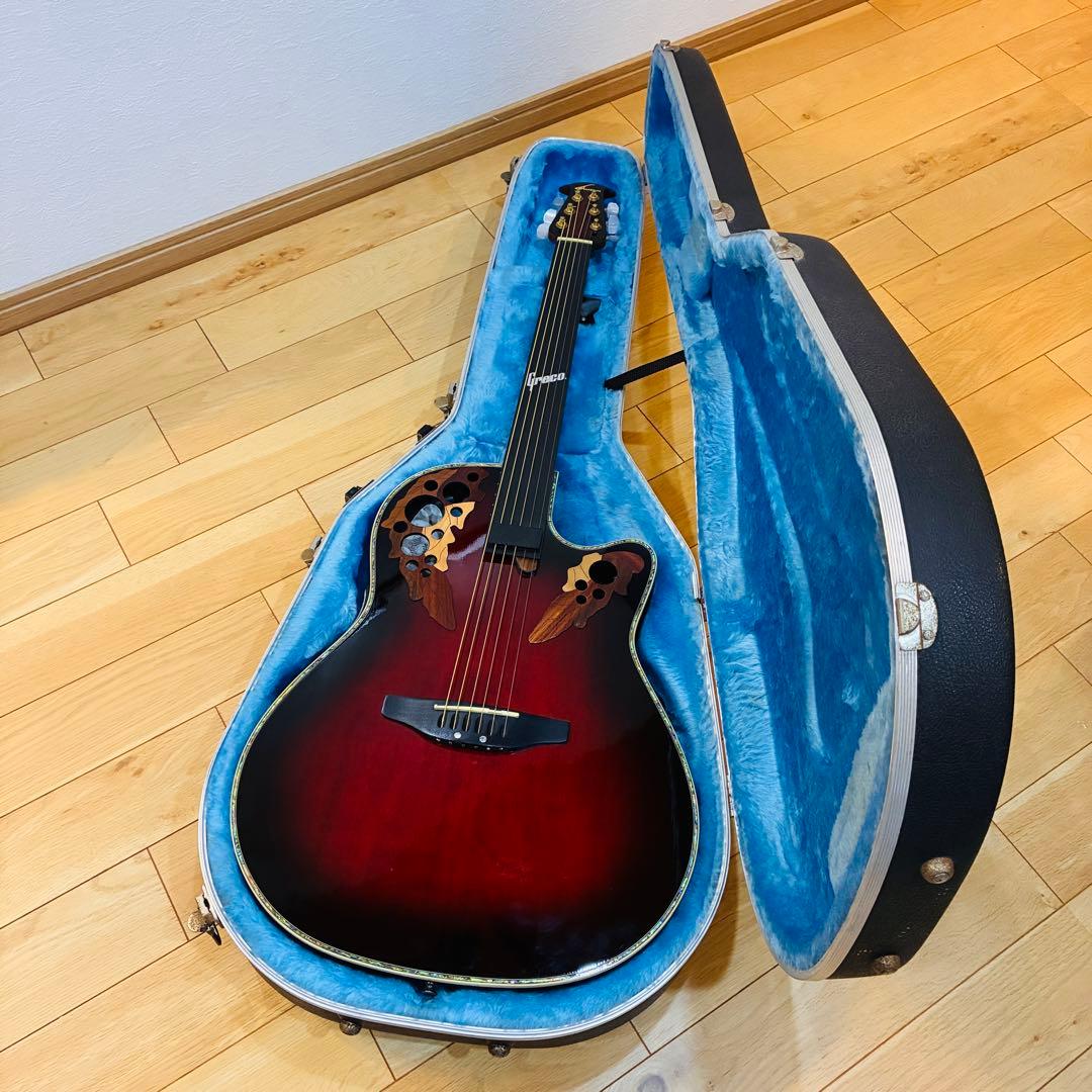 Ovation オベーションCU257 エレアコ OP-30内蔵 ハードケース付