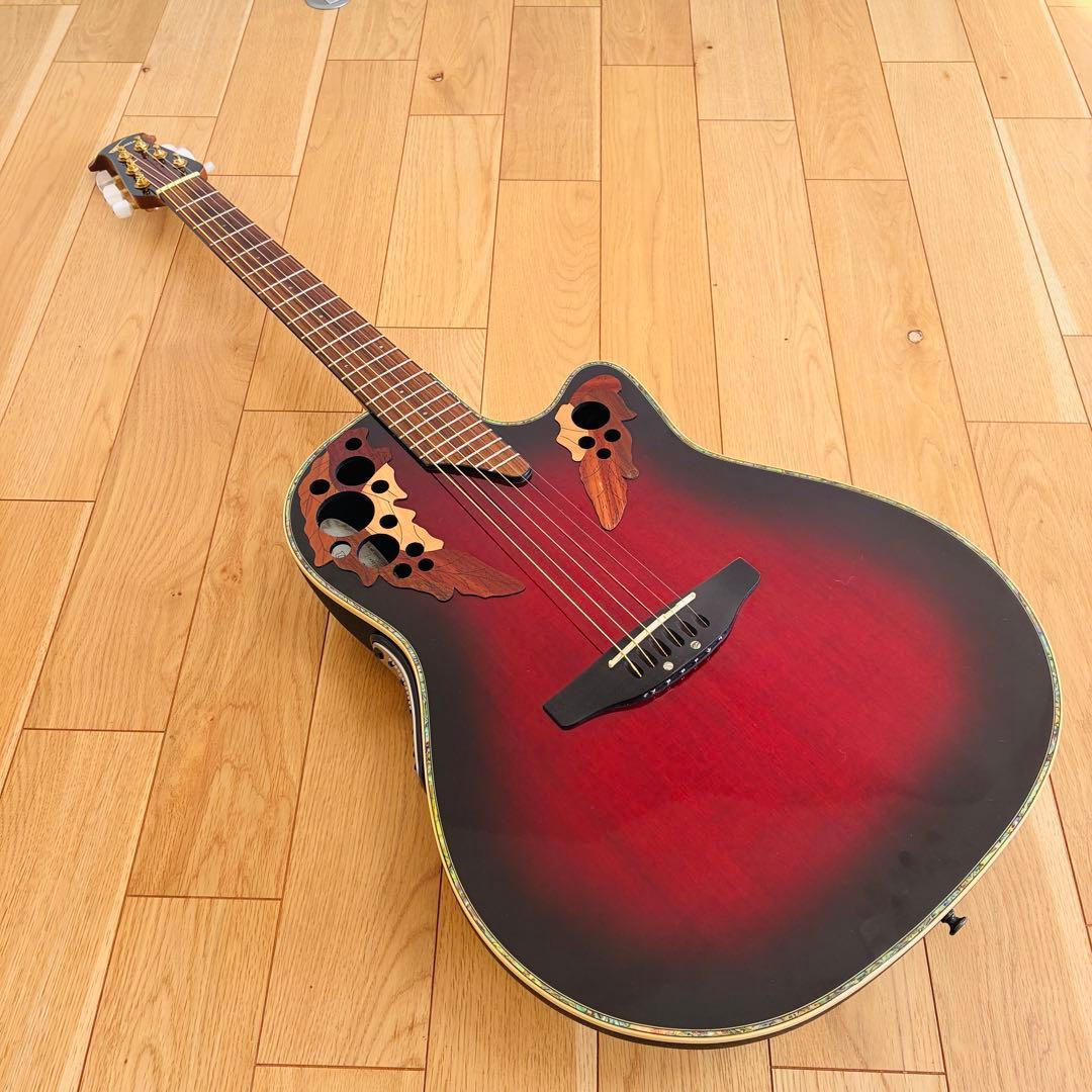 Ovation オベーションCU257 エレアコ OP-30内蔵 ハードケース付