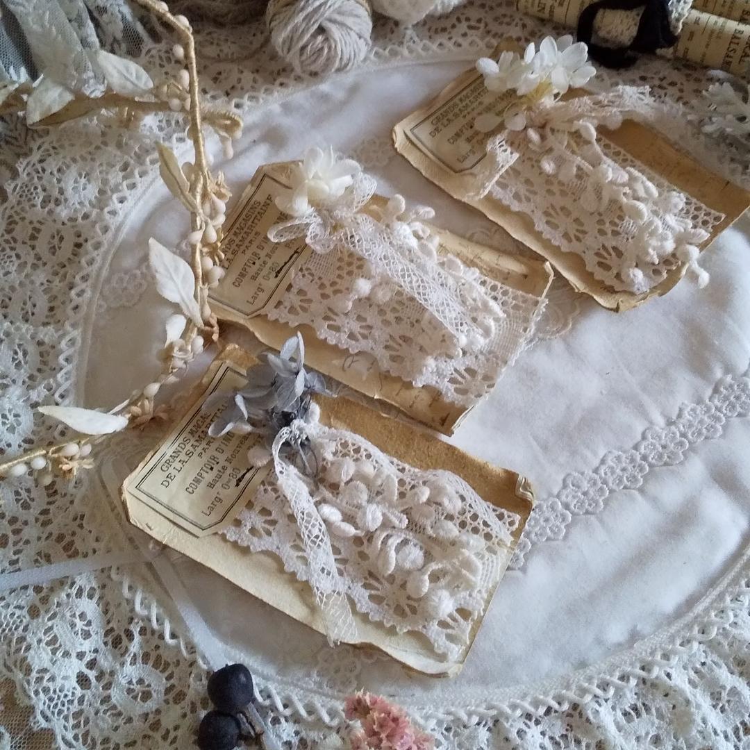 終了しました♡**ちょっぴり欲張りなレースサンプルカード**