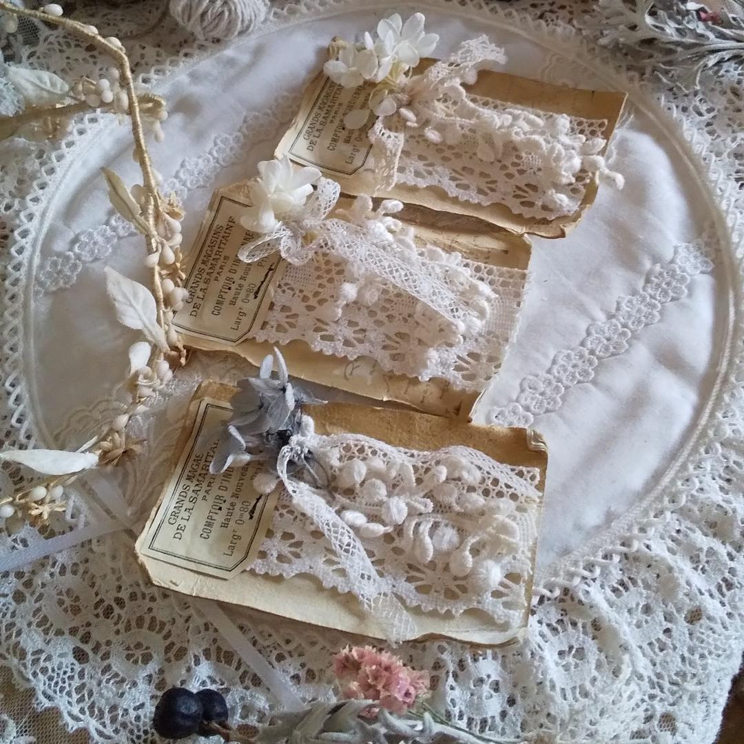 終了しました♡**ちょっぴり欲張りなレースサンプルカード**