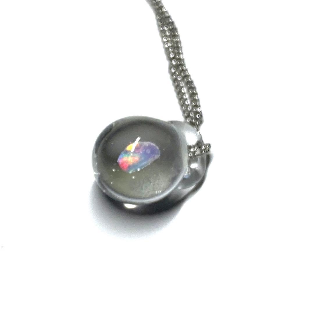 【希少！一点物！】優美なガラス細工 ペンダント 氷