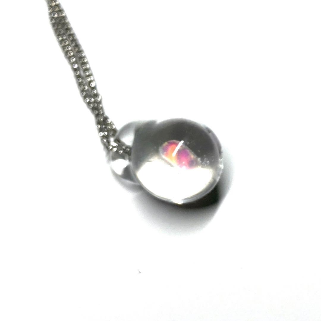 【希少！一点物！】優美なガラス細工 ペンダント 氷