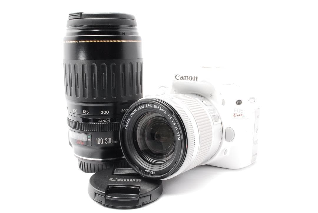 ショット数新品級✨キャノン kiss X7 ホワイト ダブルレンズセット