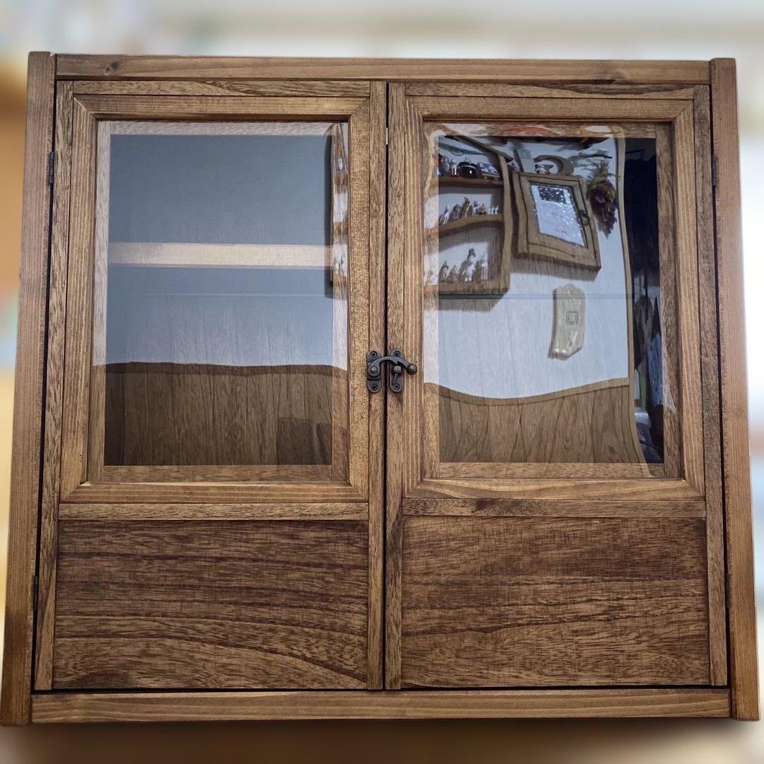 ribo　人形用木製収納ケース(引出・棚付き)　ハンドメイド　ブライス