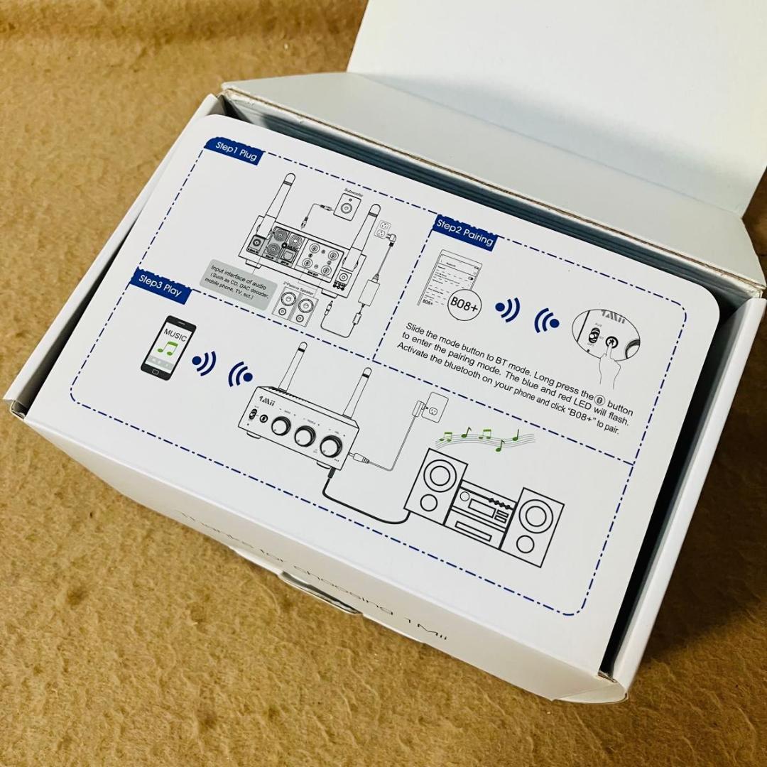 美品 1Mii ワイヤレスアンプレシーバー B08S パワーアンプ ACアダプタ