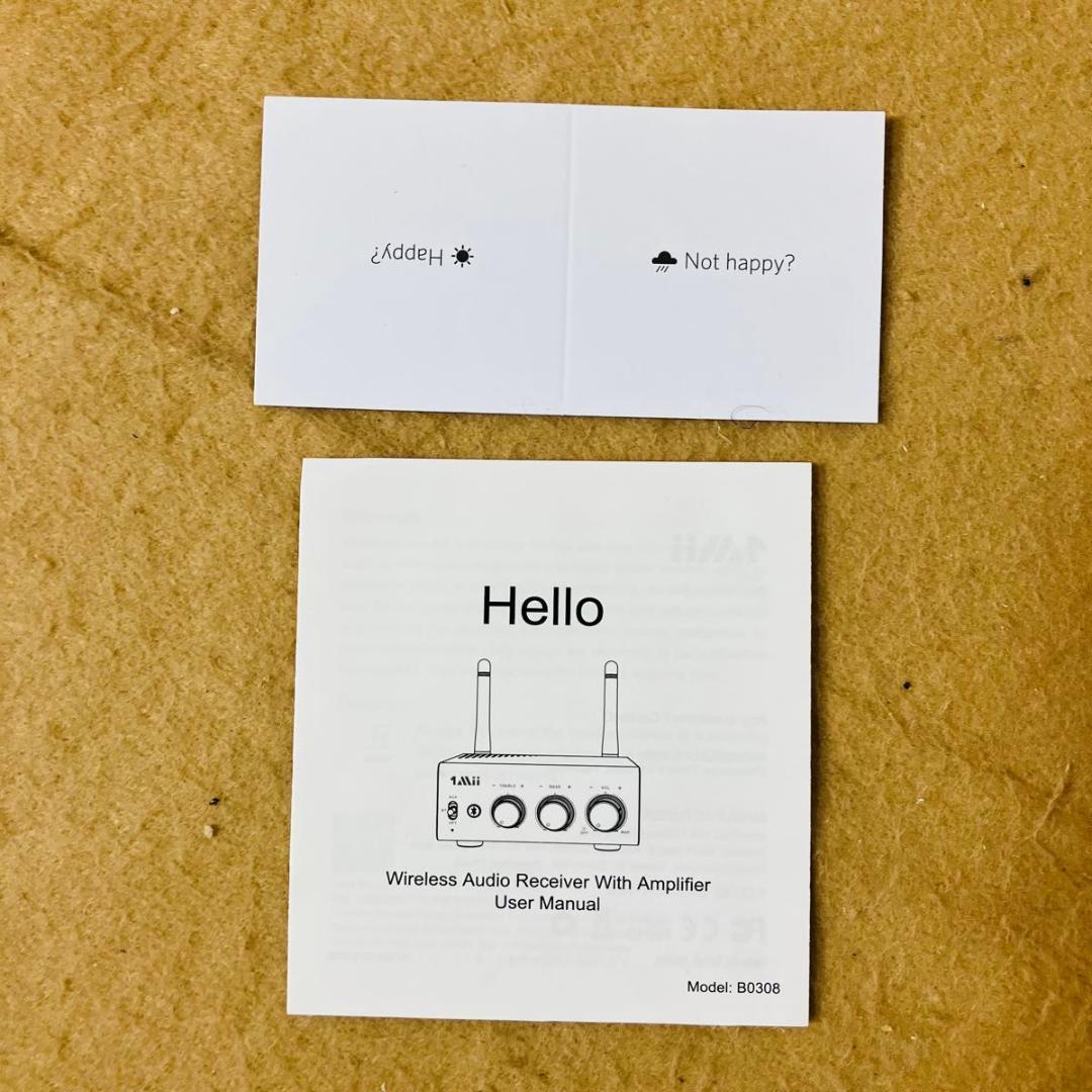 美品 1Mii ワイヤレスアンプレシーバー B08S パワーアンプ ACアダプタ