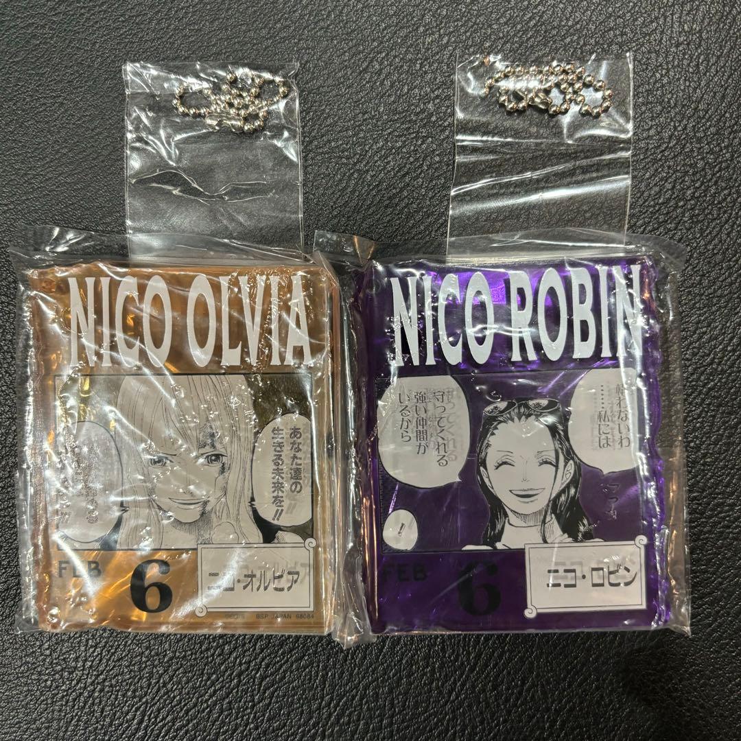 ☆NICO OLIVIA & NICO ROBIN アクリルキーホルダーセット