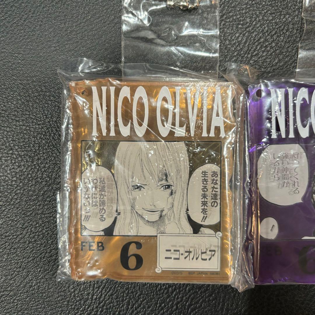 ☆NICO OLIVIA & NICO ROBIN アクリルキーホルダーセット
