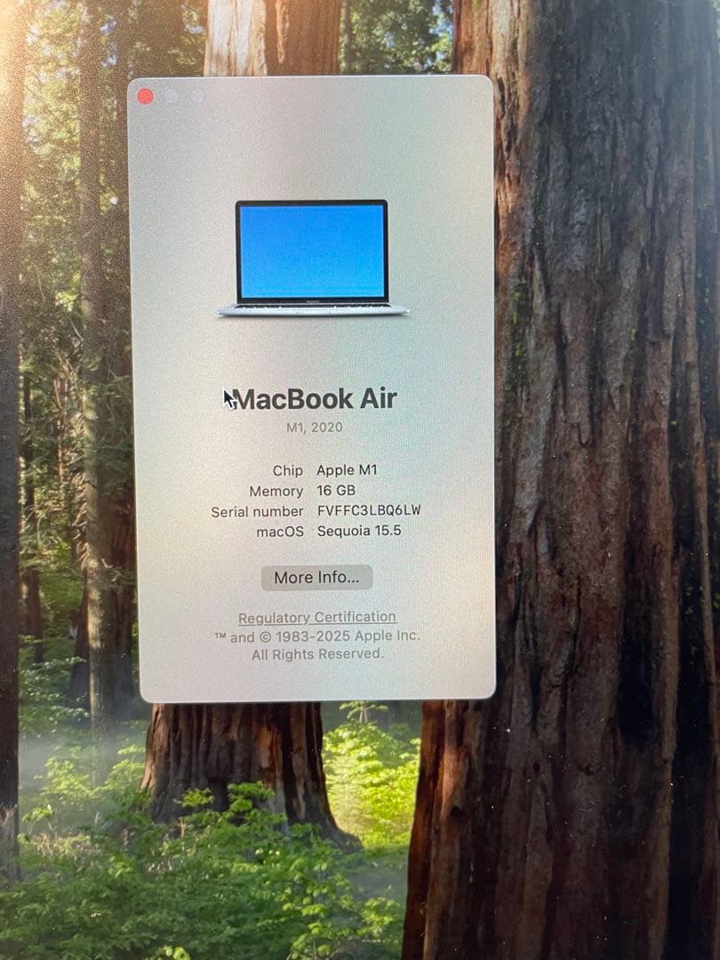 MacBook Air (M1, 2020) メモリ 16GB /日本語配列