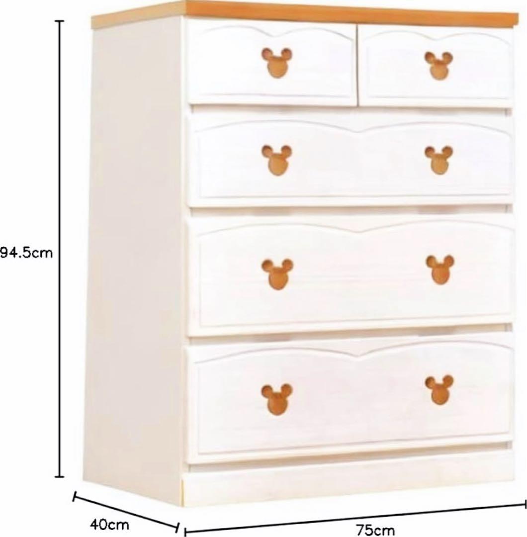 ディズニー ミッキーマウス チェスト 4段