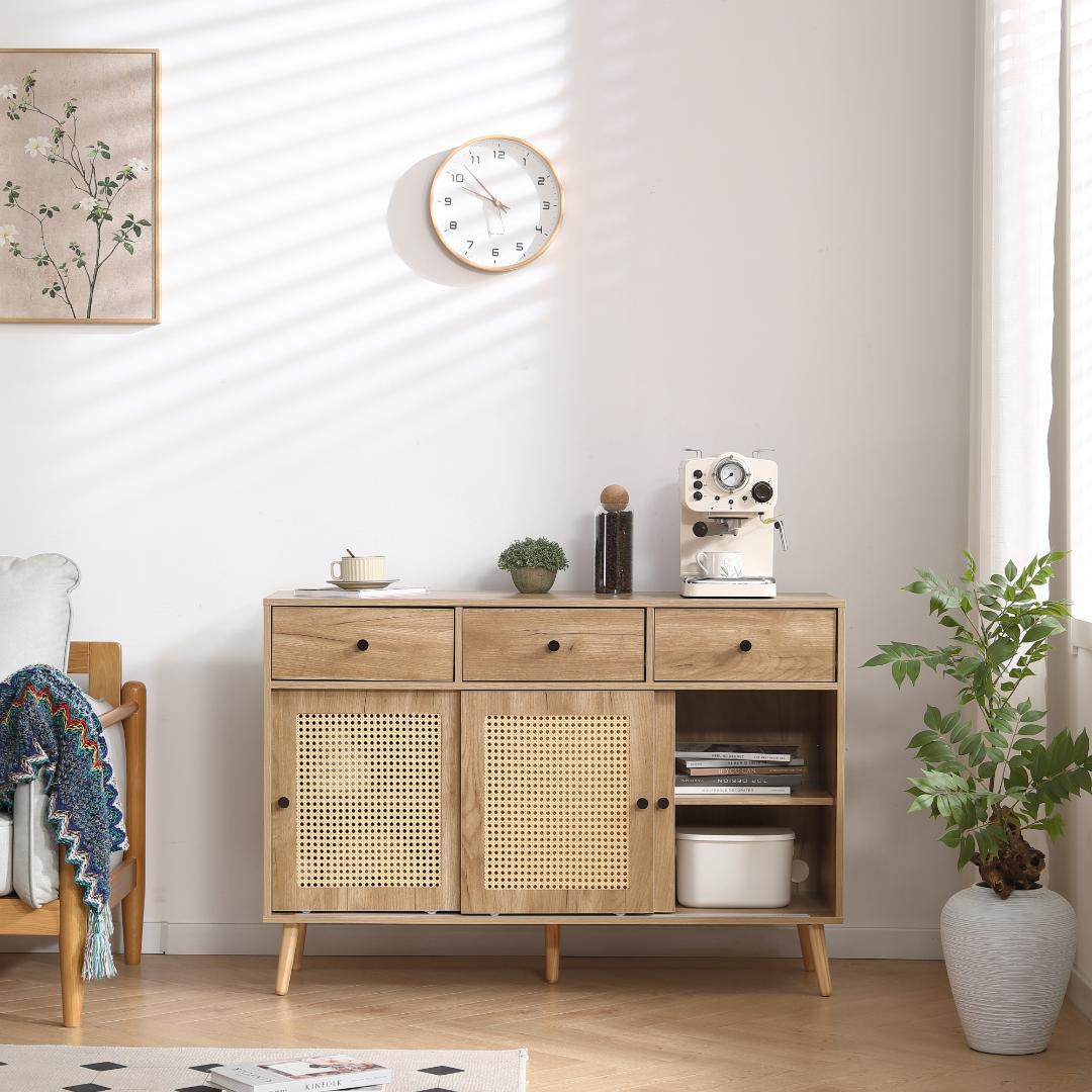 赤字価格！キャビネット収納棚 整理タンス 北欧 木目調 おしゃれ【ナチュラル】