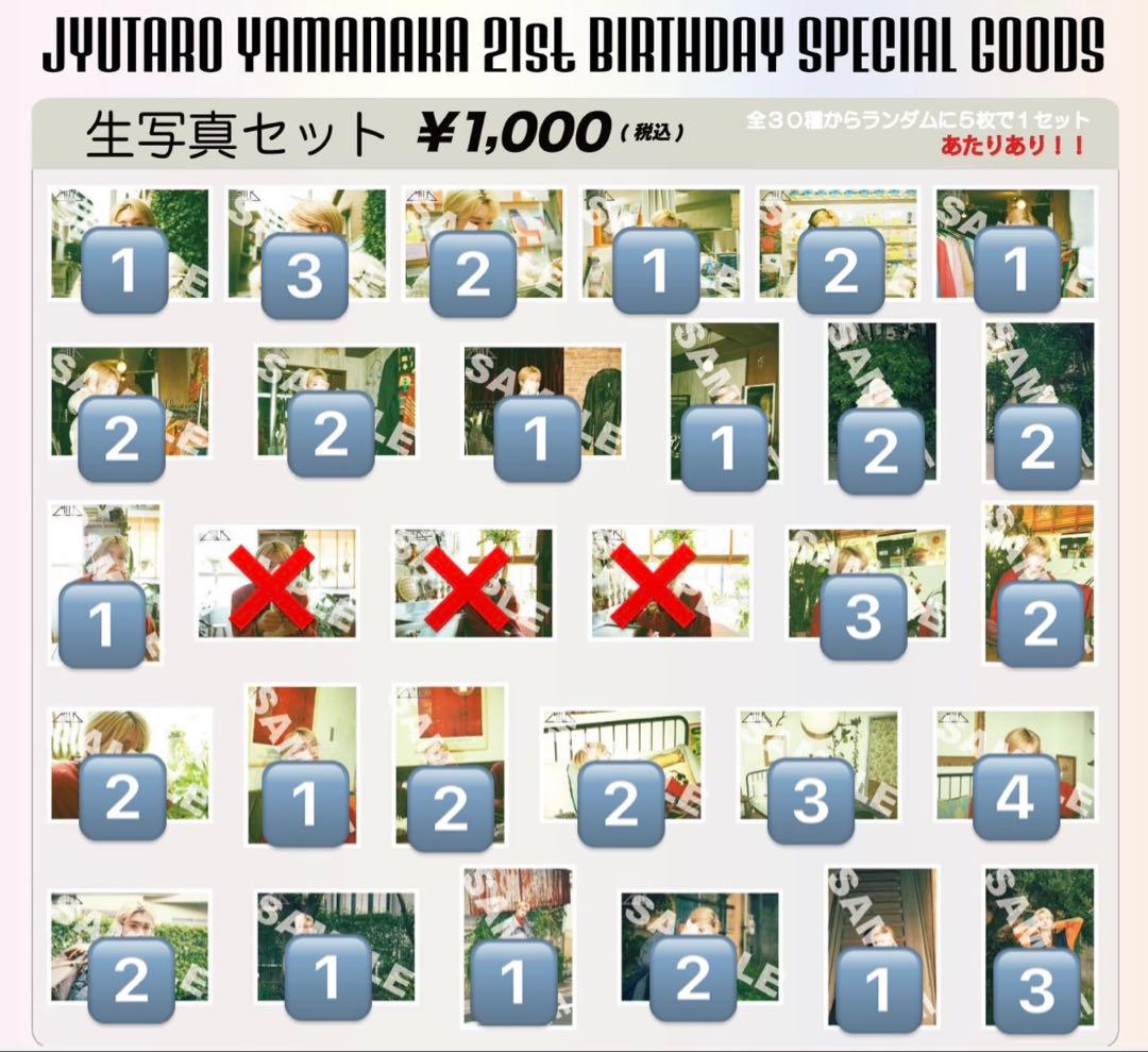 M!LK 山中柔太朗　生誕　21歳　生写真　50枚