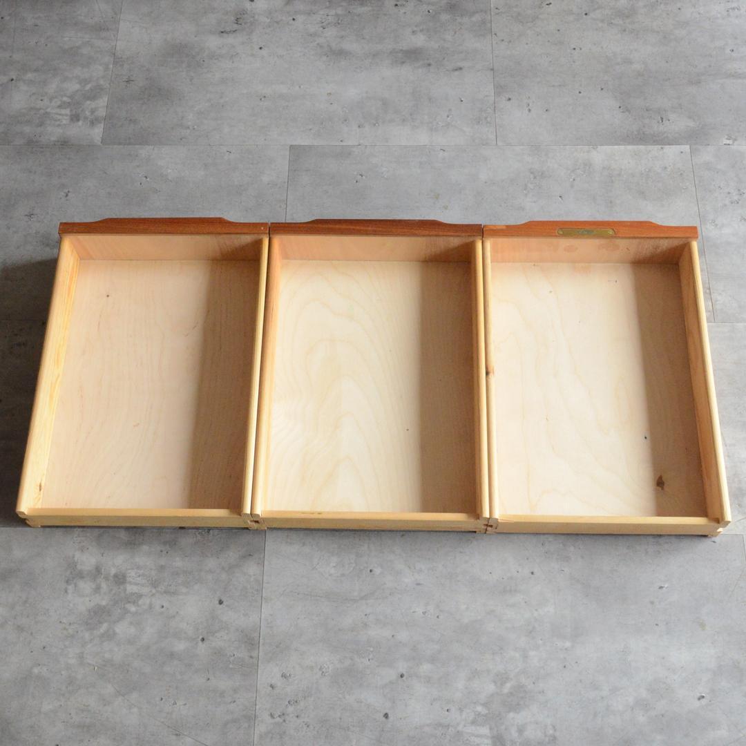 デンマーク 北欧ヴィンテージ チーク デスク 鍵付 北欧家具 机 北欧デザイン