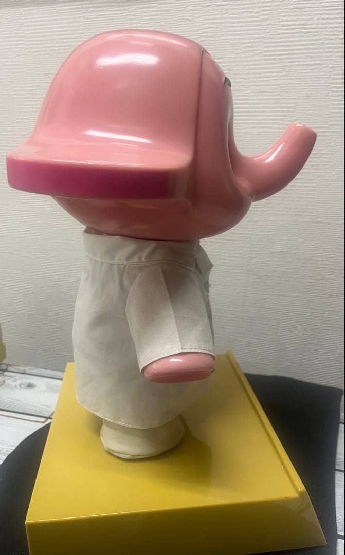 サトちゃん 佐藤製薬 白衣 特大 約35cm フィギュア台座 引出&本革敷物付き