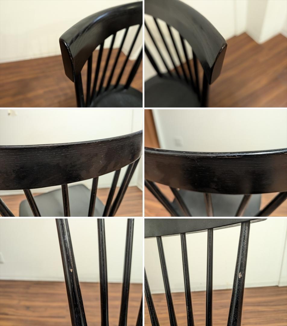 柏木工　オーク　ダイニングチェア　ウィンザーチェア　アームチェア　椅子　イス　J