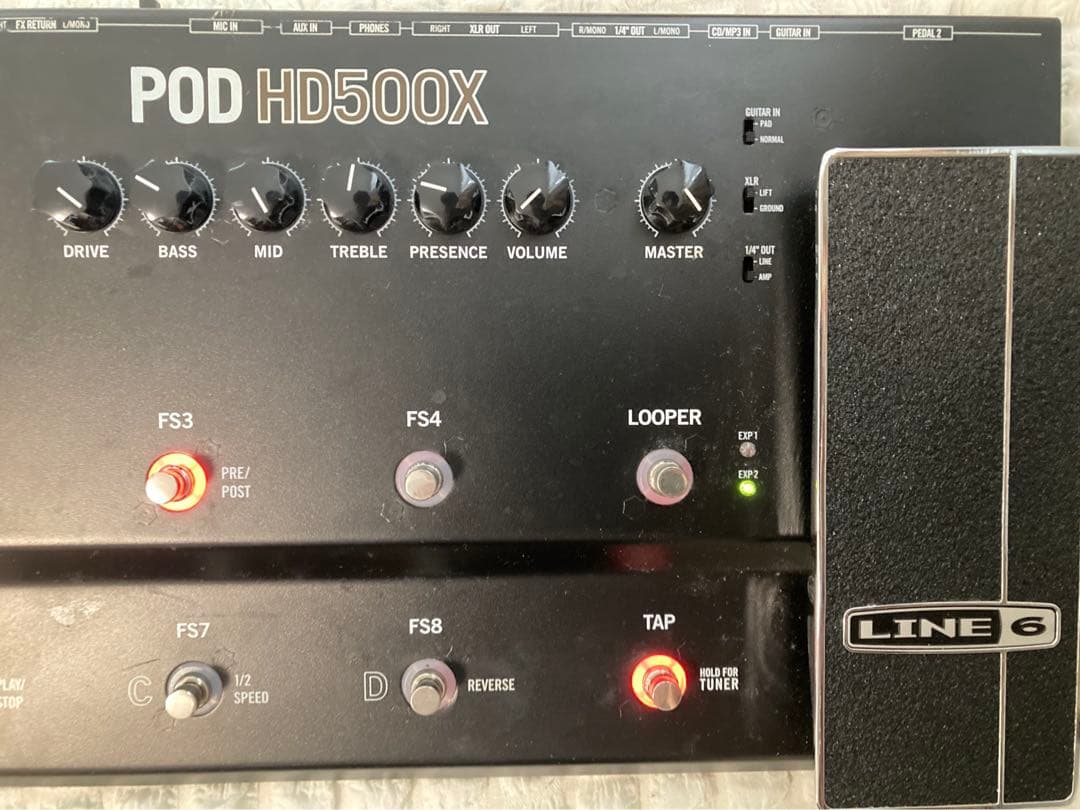 LINE6 POD HD500X マルチエフェクター＆専用ケース