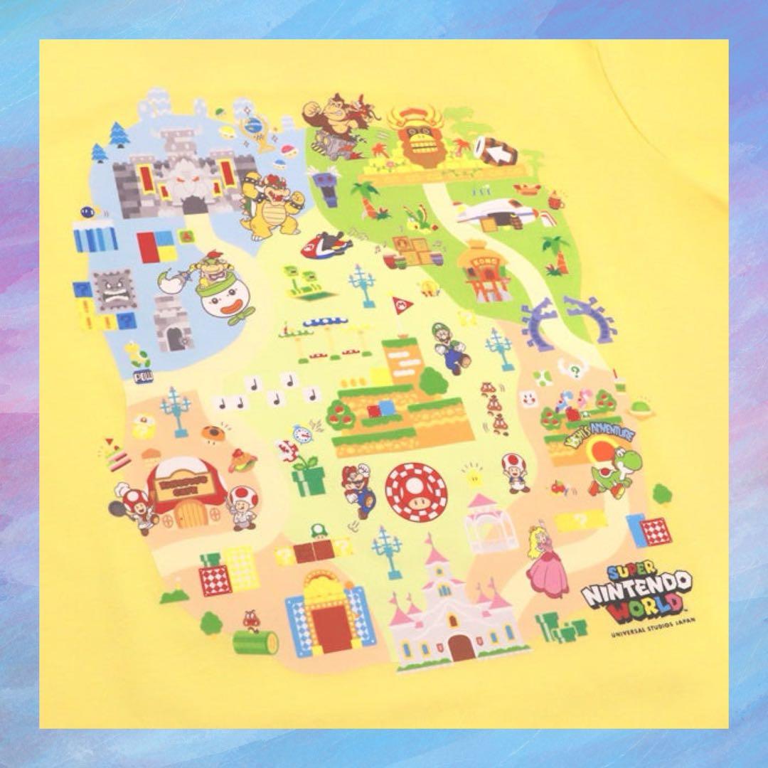 USJ マリオ　スーパーニンテンドーワールド5周年 Tシャツ　イエロー　L