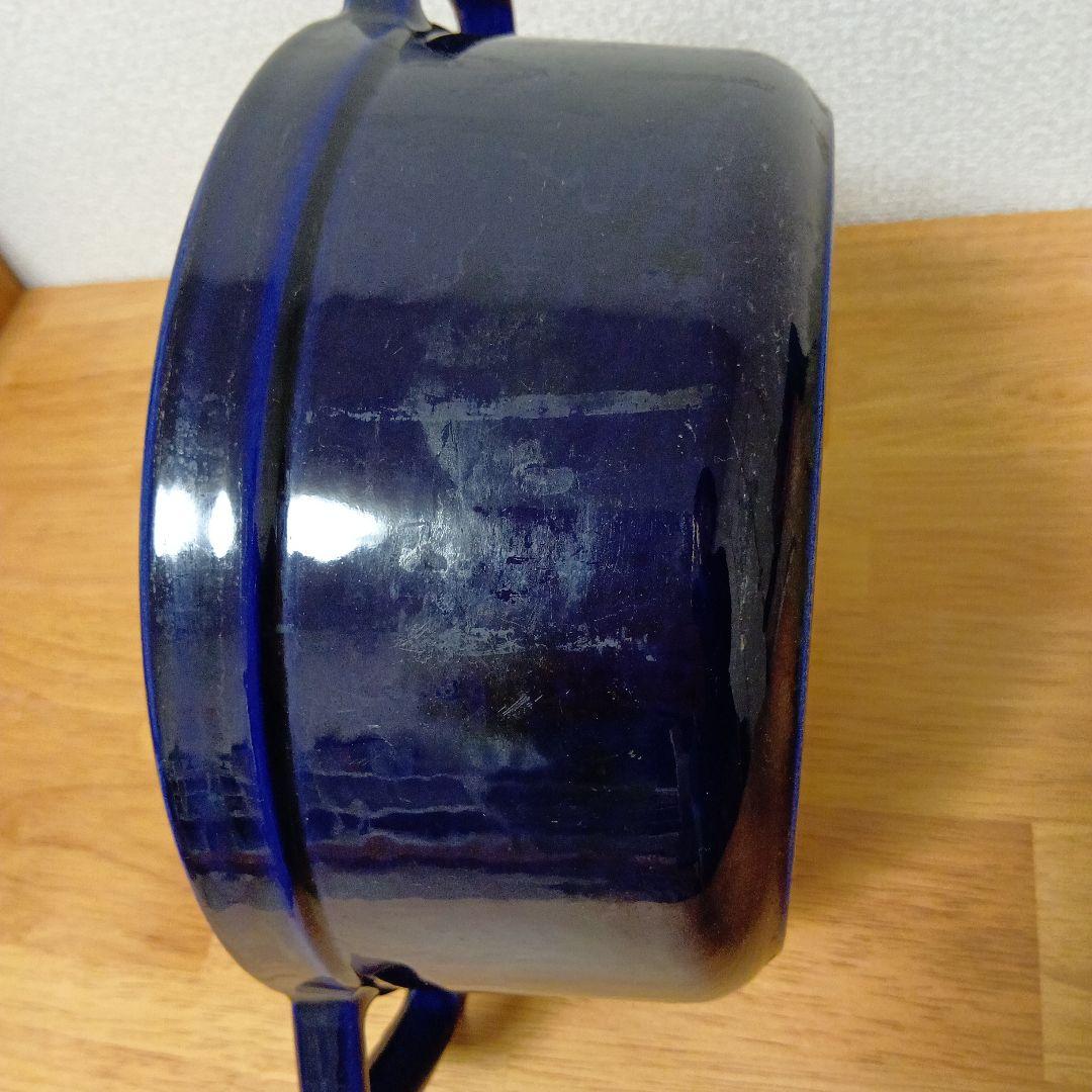 ストウブ 両手鍋 22cm グランブルー