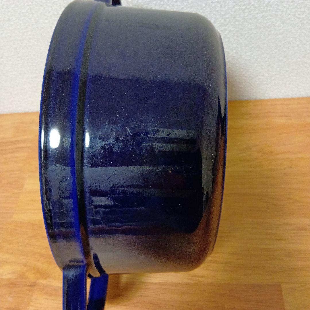 ストウブ 両手鍋 22cm グランブルー