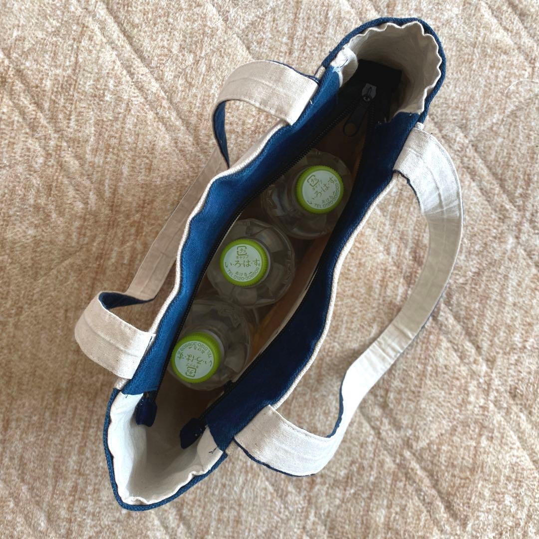 【ベトナム】トートバッグ 民族衣装 少数民族 インディゴ 刺繍 ハンドメイド