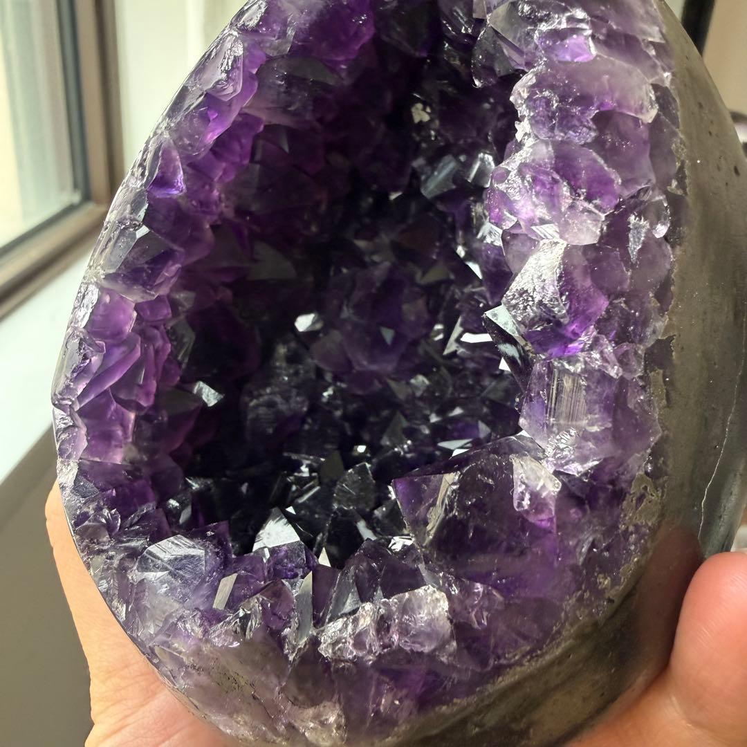 天然石アメジストのドーム　置物　NO.030313