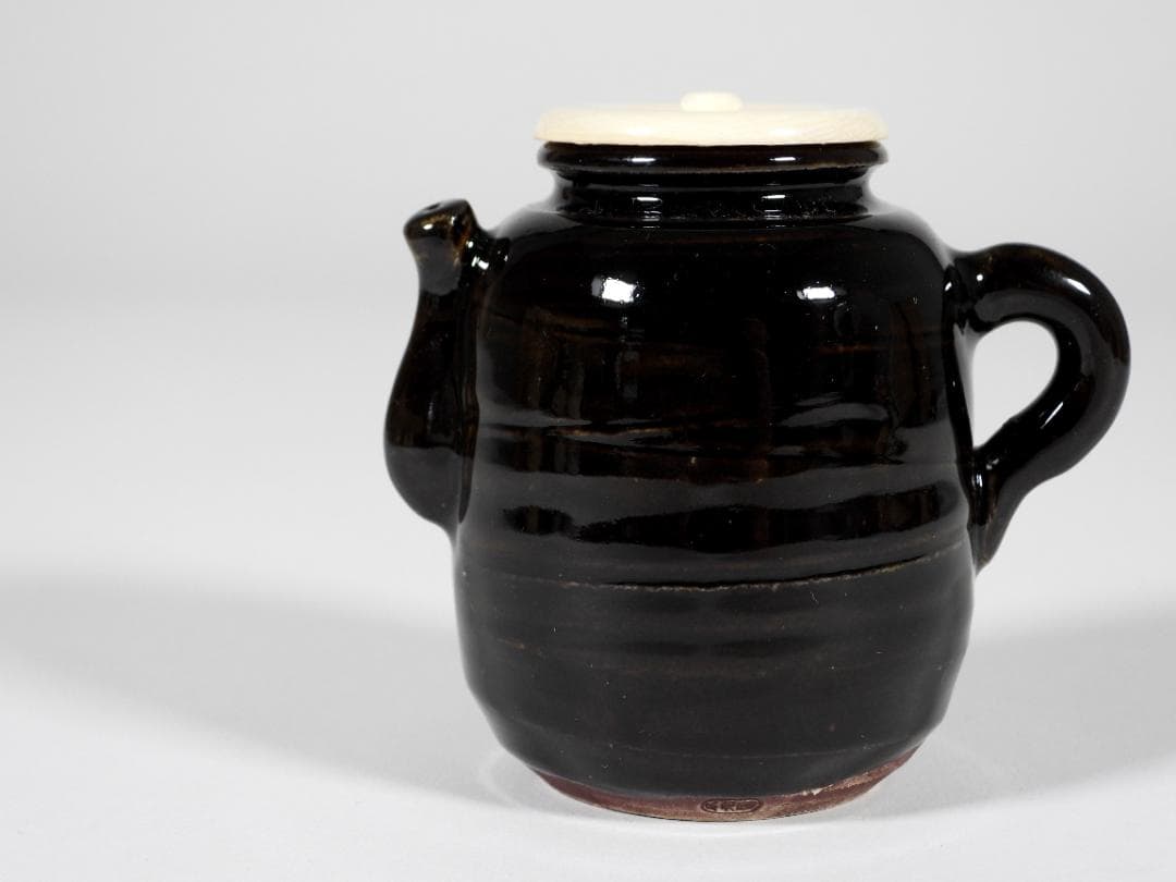 不老園 造 色変 四滴茶入 共箱 煎茶道具