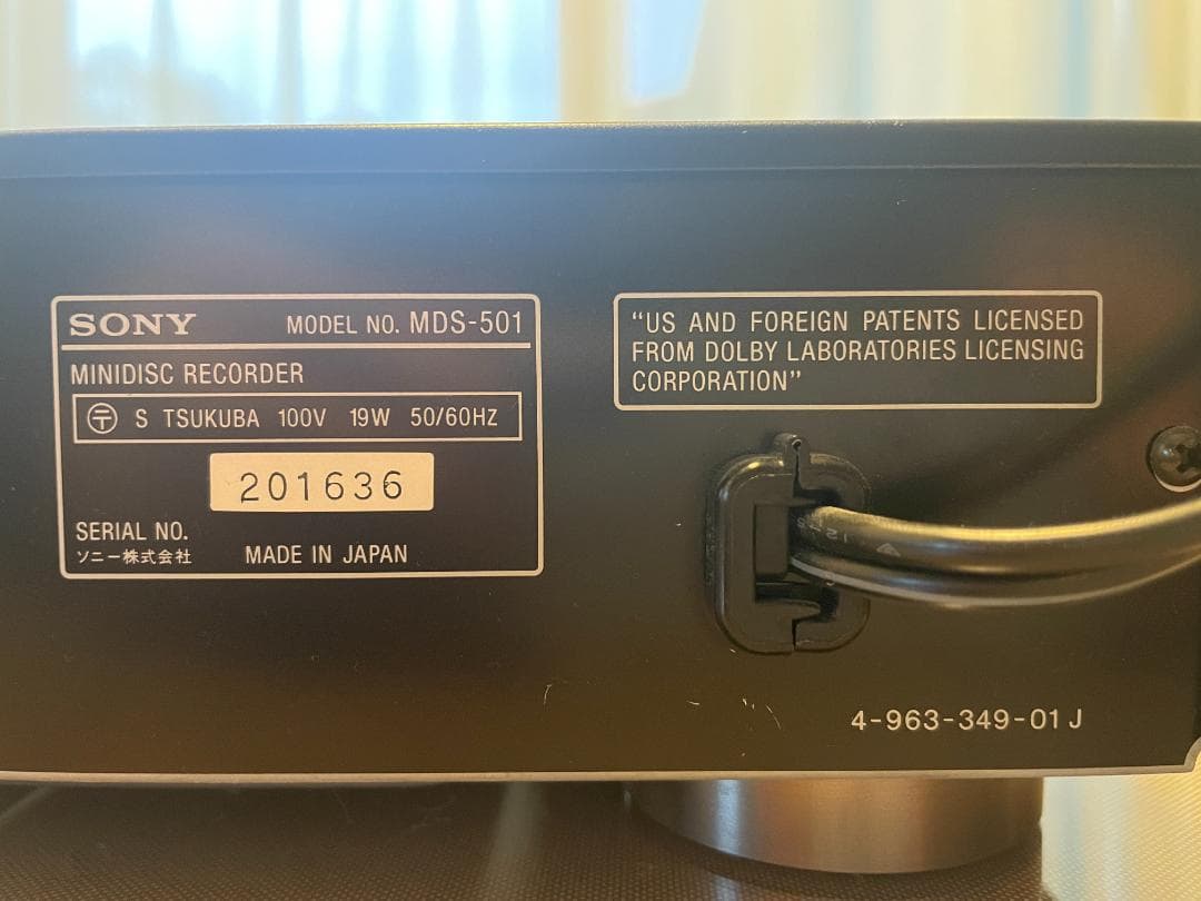 SONY MDS-501（ジャンク品）