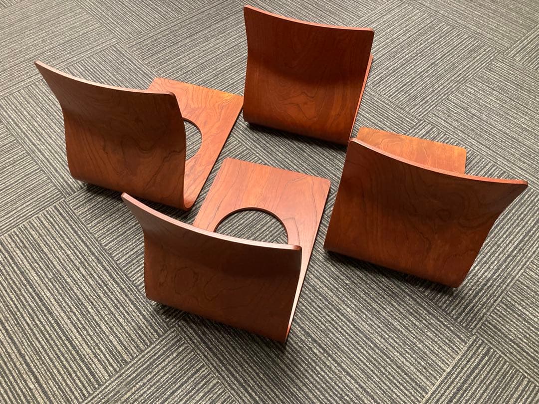 美品★天童木工★Tendo★木製★座椅子★4脚セット★旅館