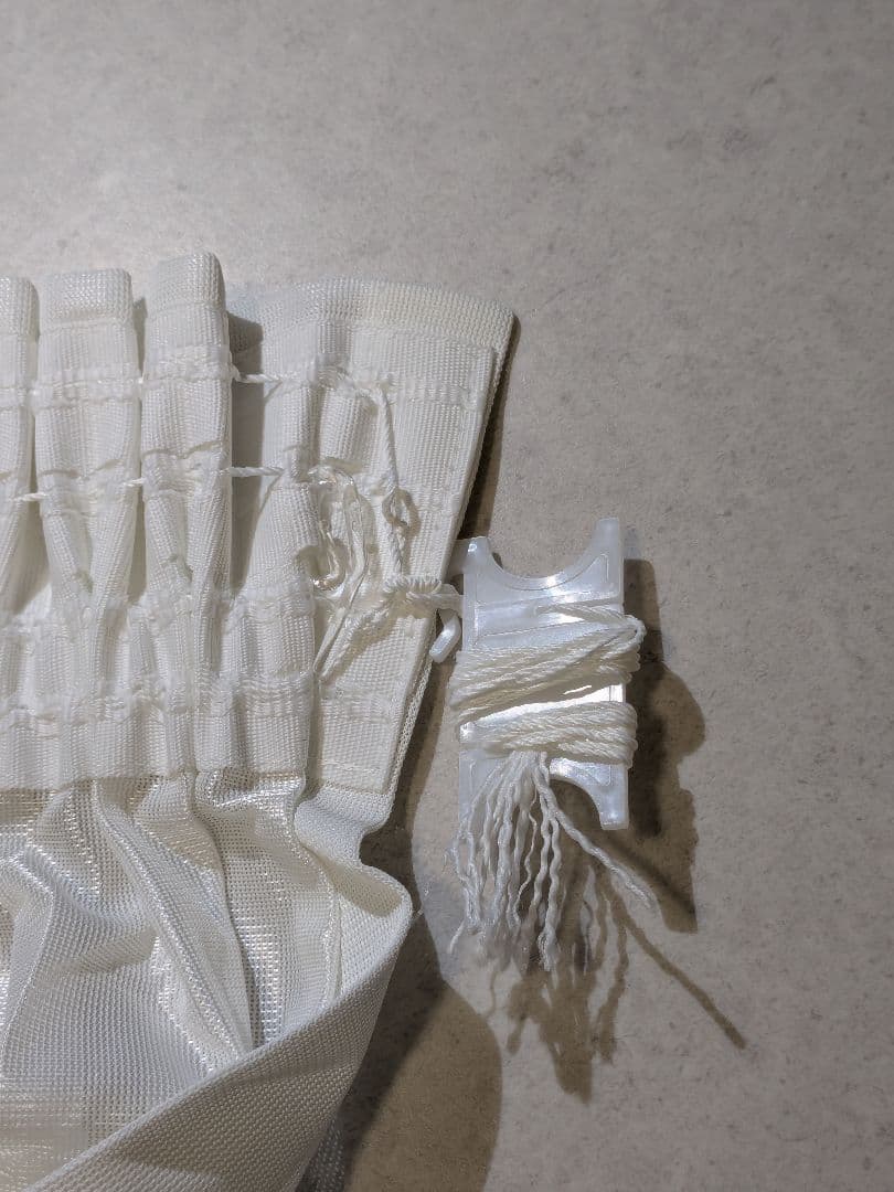 サンゲツ 高級レースカーテン ギャザーカーテン ホワイト 3枚 186×200