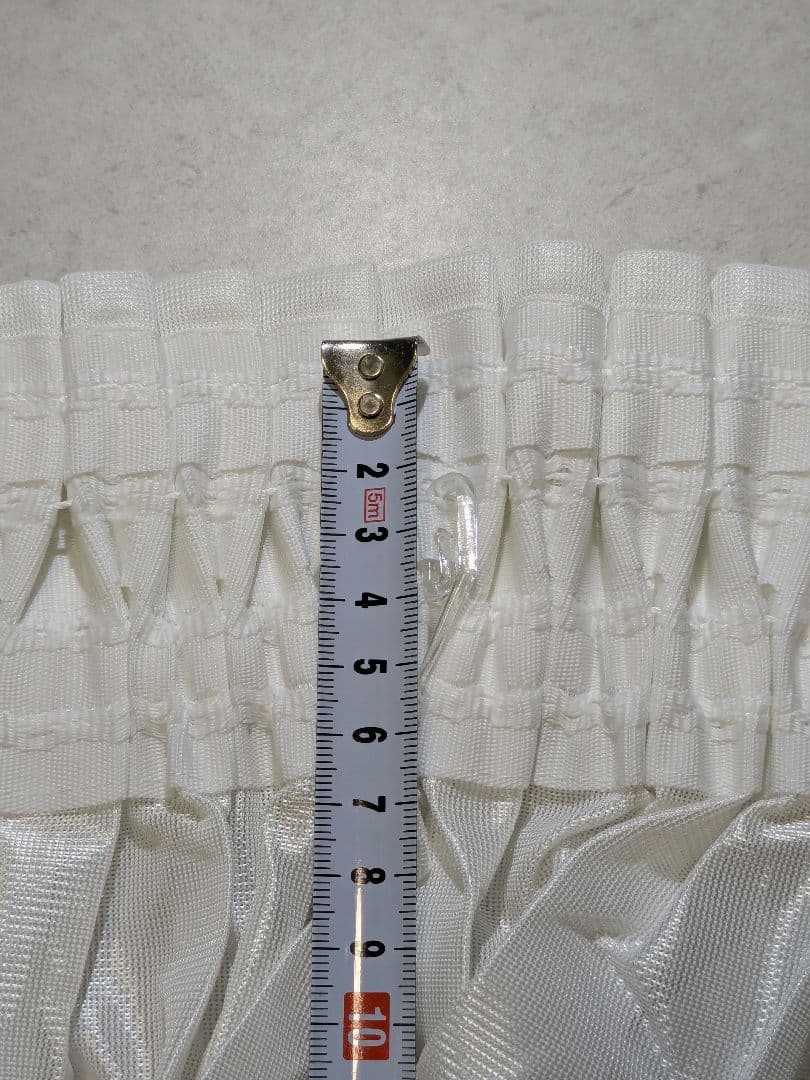 サンゲツ 高級レースカーテン ギャザーカーテン ホワイト 3枚 186×200