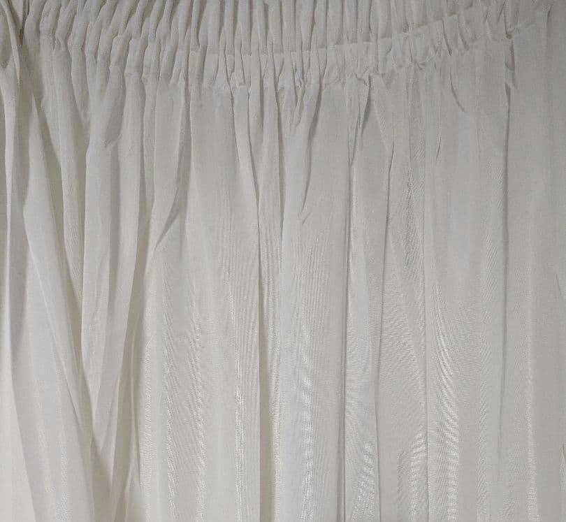 サンゲツ 高級レースカーテン ギャザーカーテン ホワイト 3枚 186×200