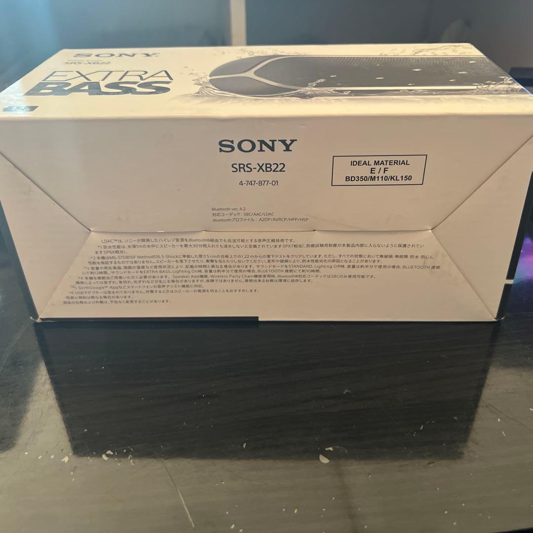 SONY SRS-XB22 ワイヤレスポータブルスピーカー