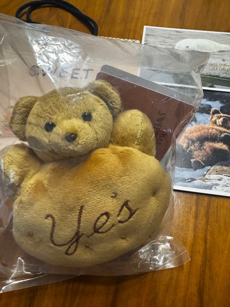 ノーレーズンサンドイッチ　キャラメルくま キーホルダーセット