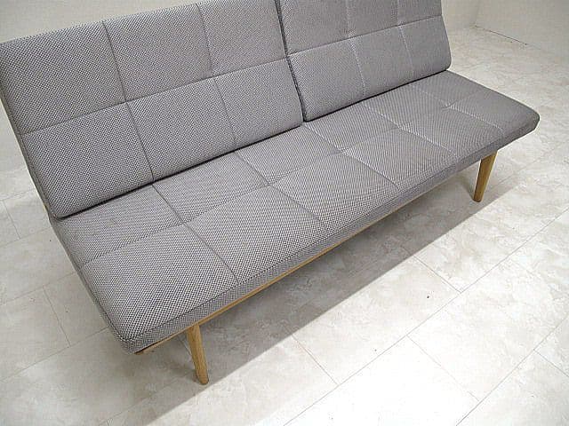 【展示品】カリモク CW6013 オーク材3人掛けソファ ロングベンチ　約28万