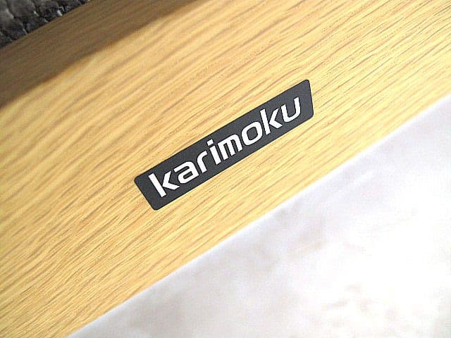 【展示品】カリモク CW6013 オーク材3人掛けソファ ロングベンチ　約28万