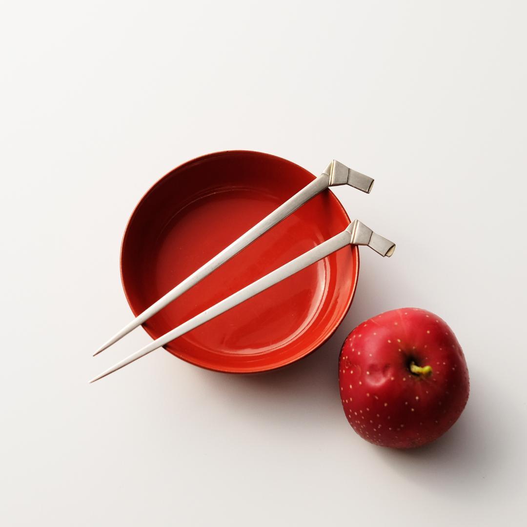 尚美堂 純銀銀製菓子楊枝 フルーツピック 菓子切 2本