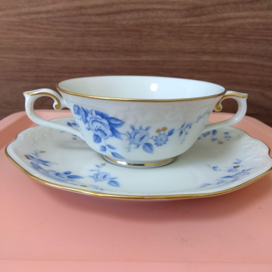 オールドノリタケ /アンティークノリタケ　金縁 スープC＆S２客セット