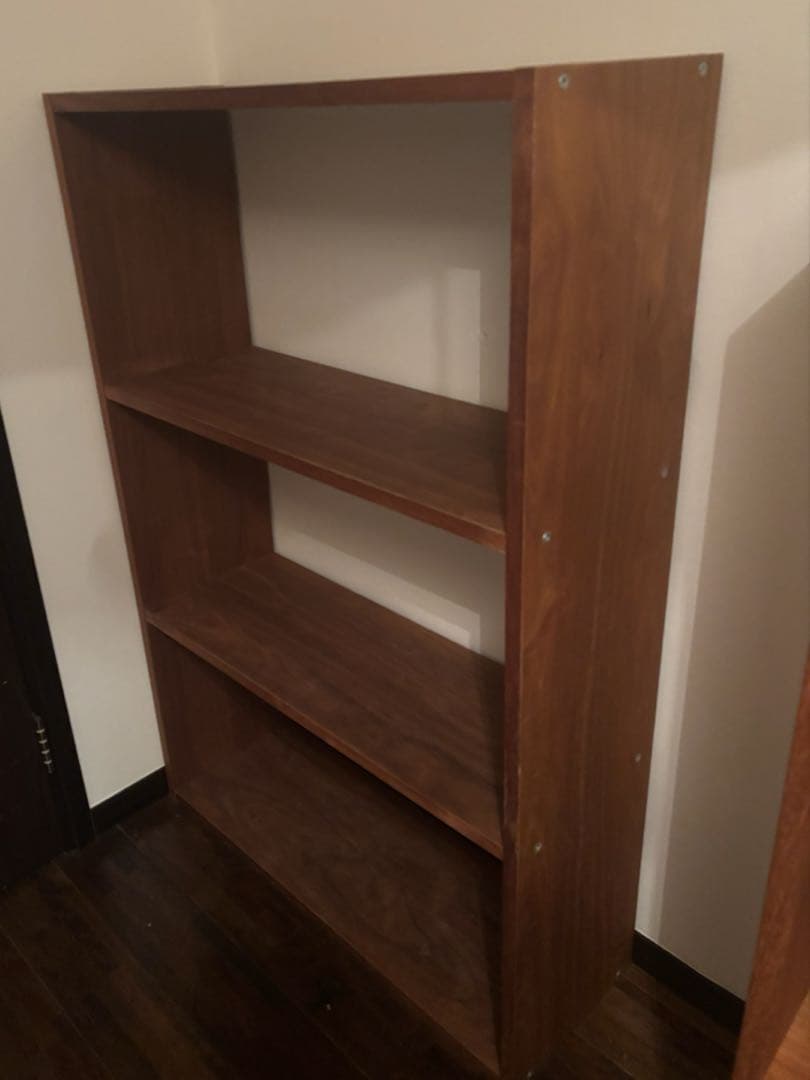 無印良品　スタッキングシェルフ　ワイド　ウォールナット　3段