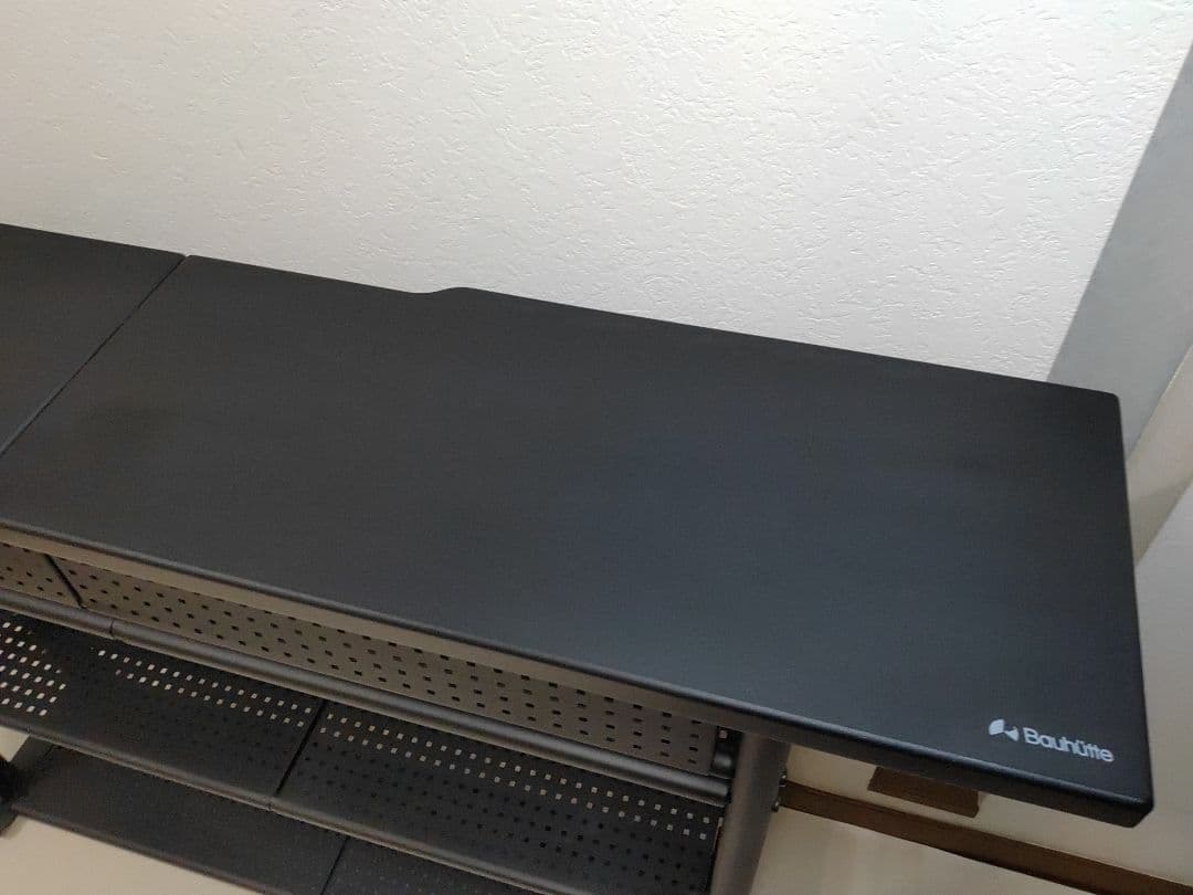 バウヒュッテ　Bauhutte　エクステンションデスク　BHC−1200H−BK