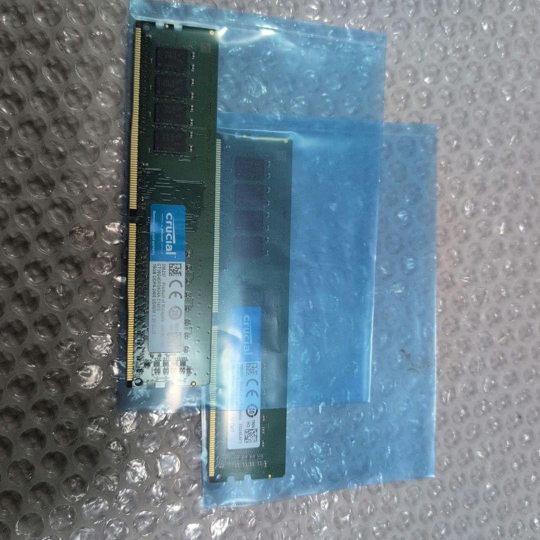 Crucial ddr4 メモリ 2400Mhz 32GB （16GB x 2）