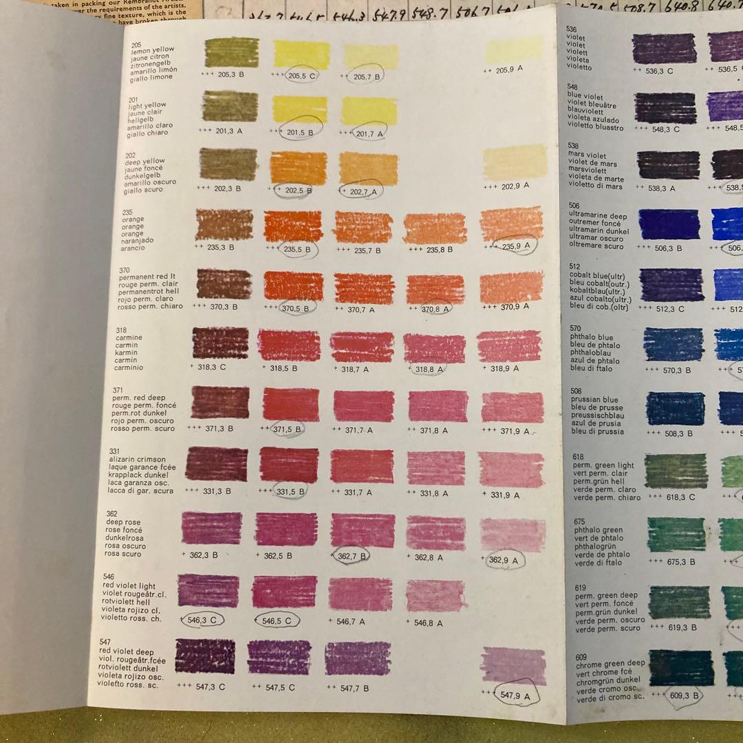 Talens ターレンス REMBRANDT ソフトパステル 60本セット