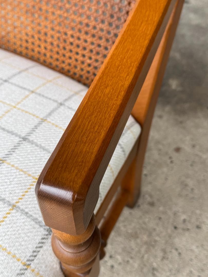 【超美品】コスガ KOSUGA アームチェア_A ラウンジ ラタン ヴィンテージ