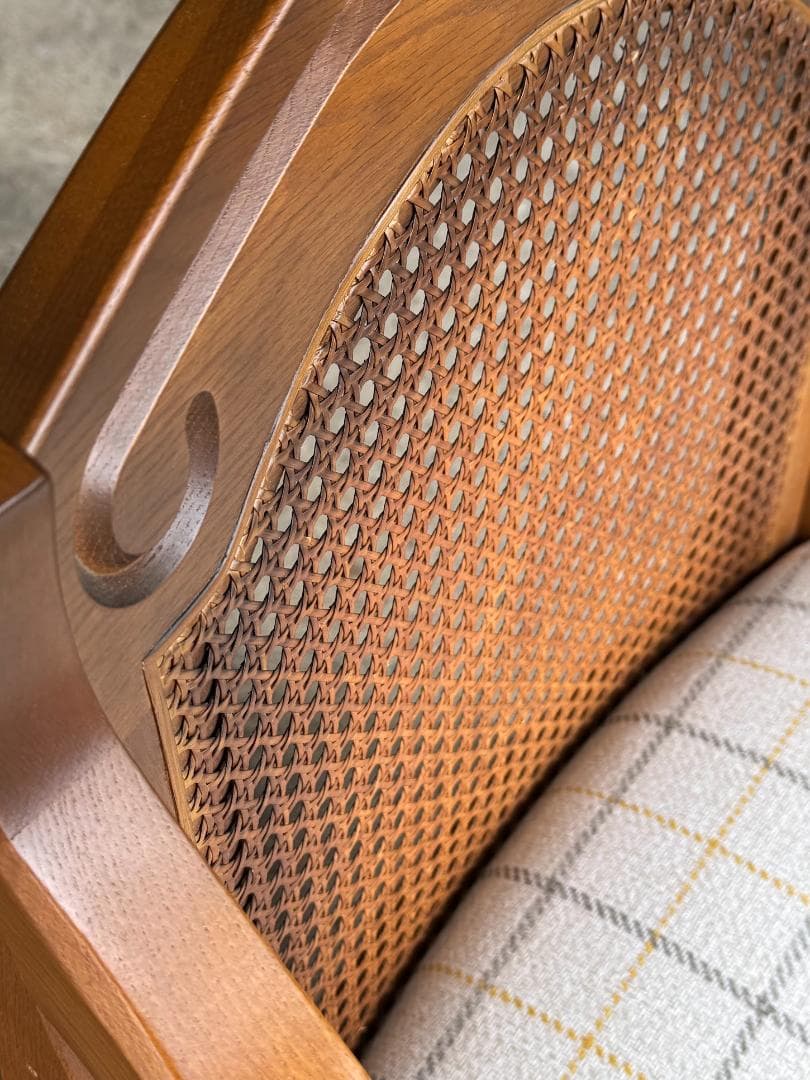 【超美品】コスガ KOSUGA アームチェア_A ラウンジ ラタン ヴィンテージ