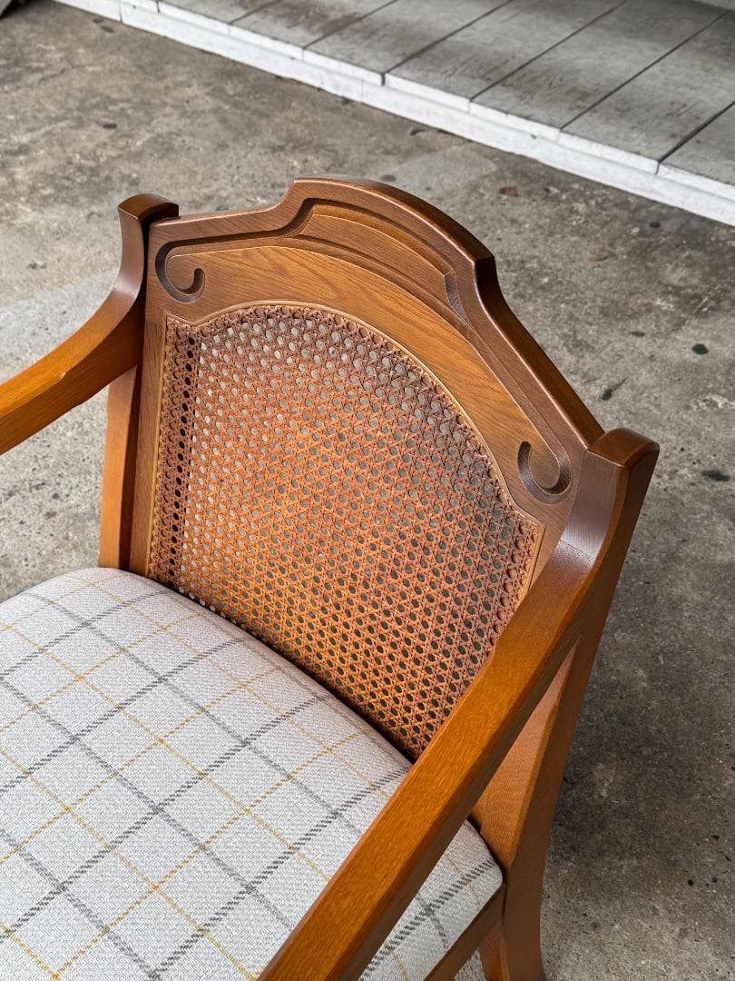【超美品】コスガ KOSUGA アームチェア_A ラウンジ ラタン ヴィンテージ