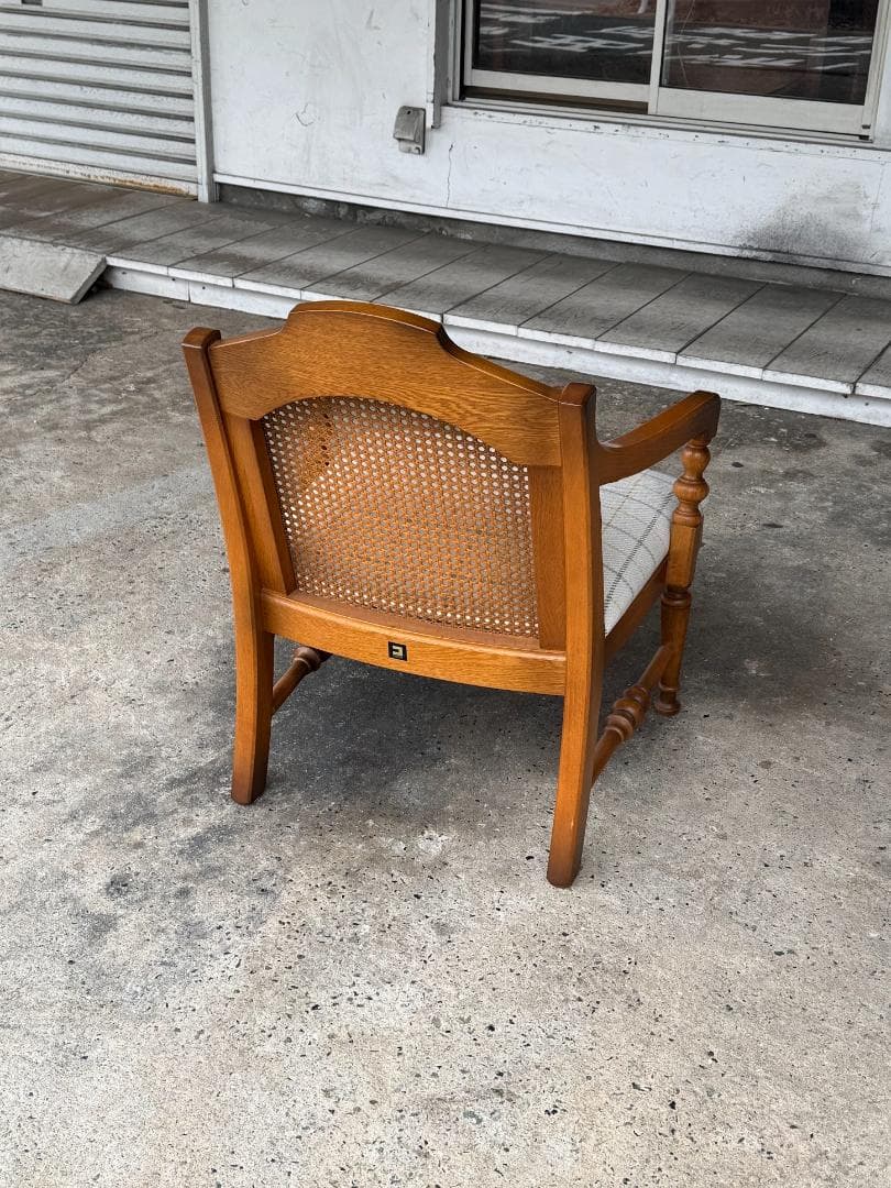 【超美品】コスガ KOSUGA アームチェア_A ラウンジ ラタン ヴィンテージ