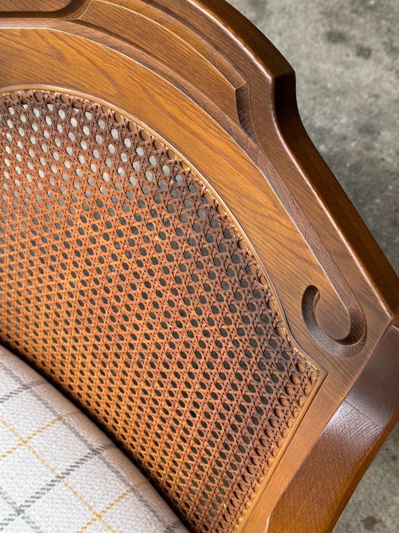 【超美品】コスガ KOSUGA アームチェア_A ラウンジ ラタン ヴィンテージ